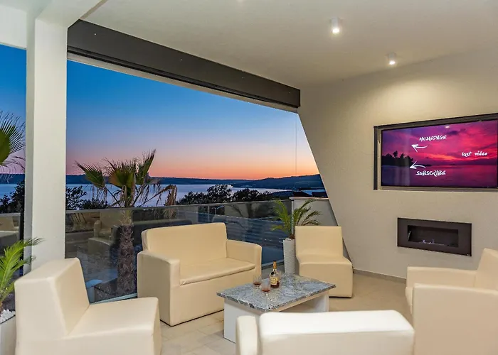 My Dalmatia - Luxury Michelle With Private Infinity Pool, Sea View Jacuzzi, Sauna And Gym ماسلينتسا