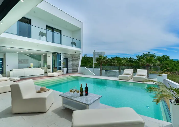 My Dalmatia - Luxury Michelle With Private Infinity Pool, Sea View Jacuzzi, Sauna And Gym * ماسلينتسا