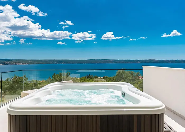 My Dalmatia - Luxury Michelle With Private Infinity Pool, Sea View Jacuzzi, Sauna And Gym *